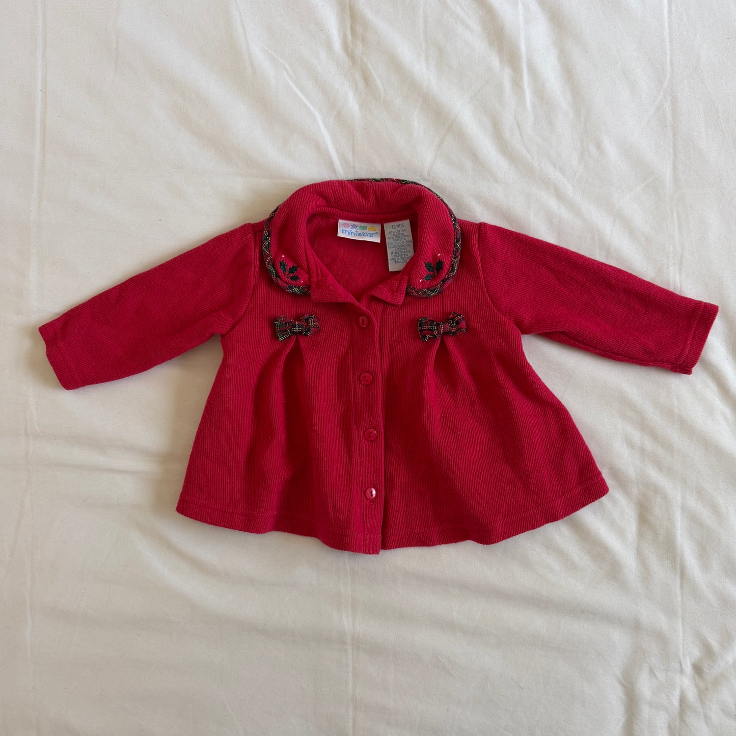 Red Holiday Bow Sweater (12m)