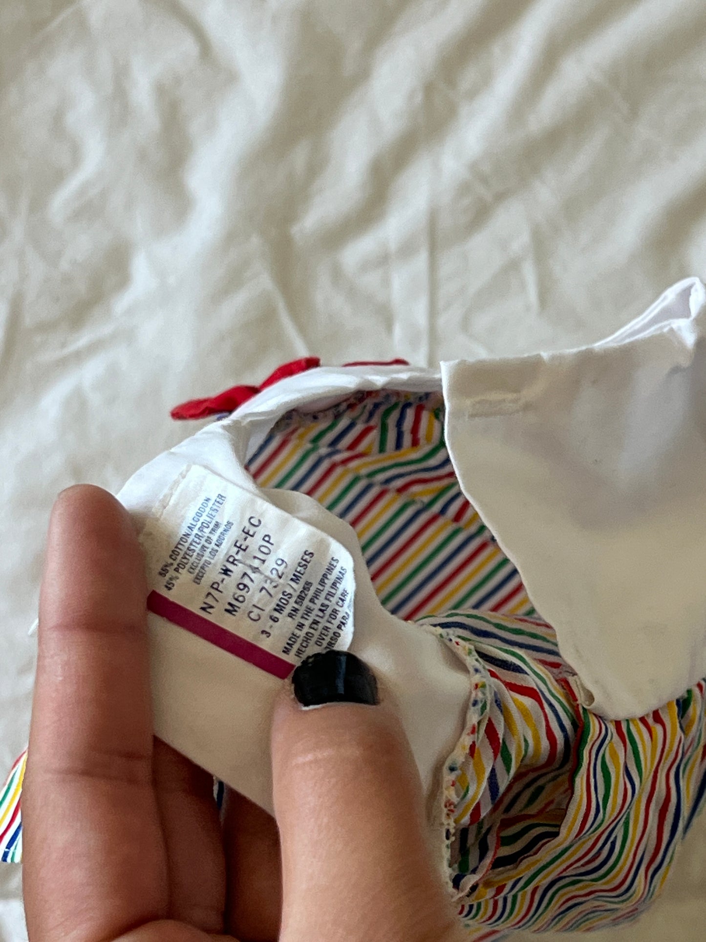 Rainbow Stripped Garden Dress (3/6mo)