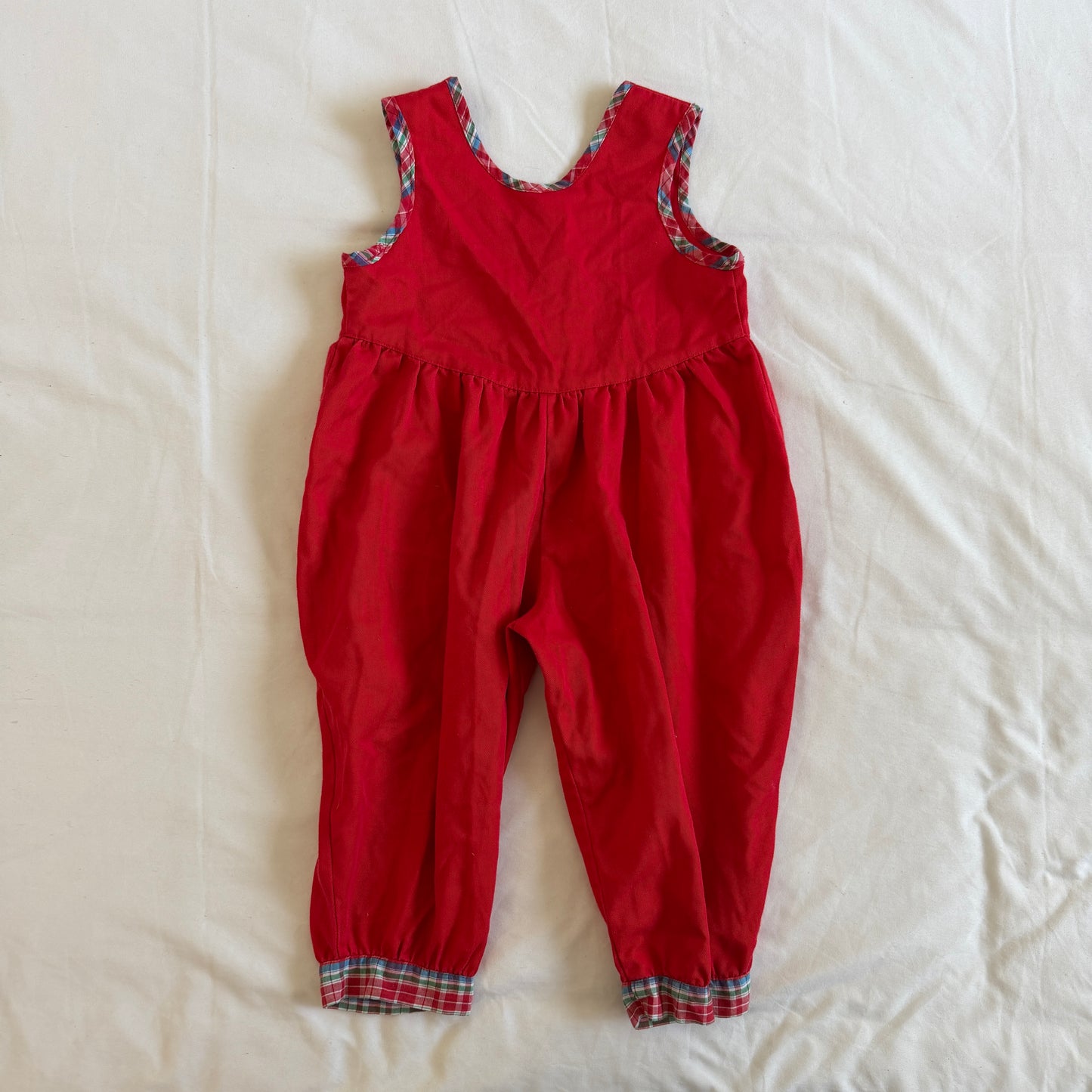 Red Heart Jumpsuit (2T)