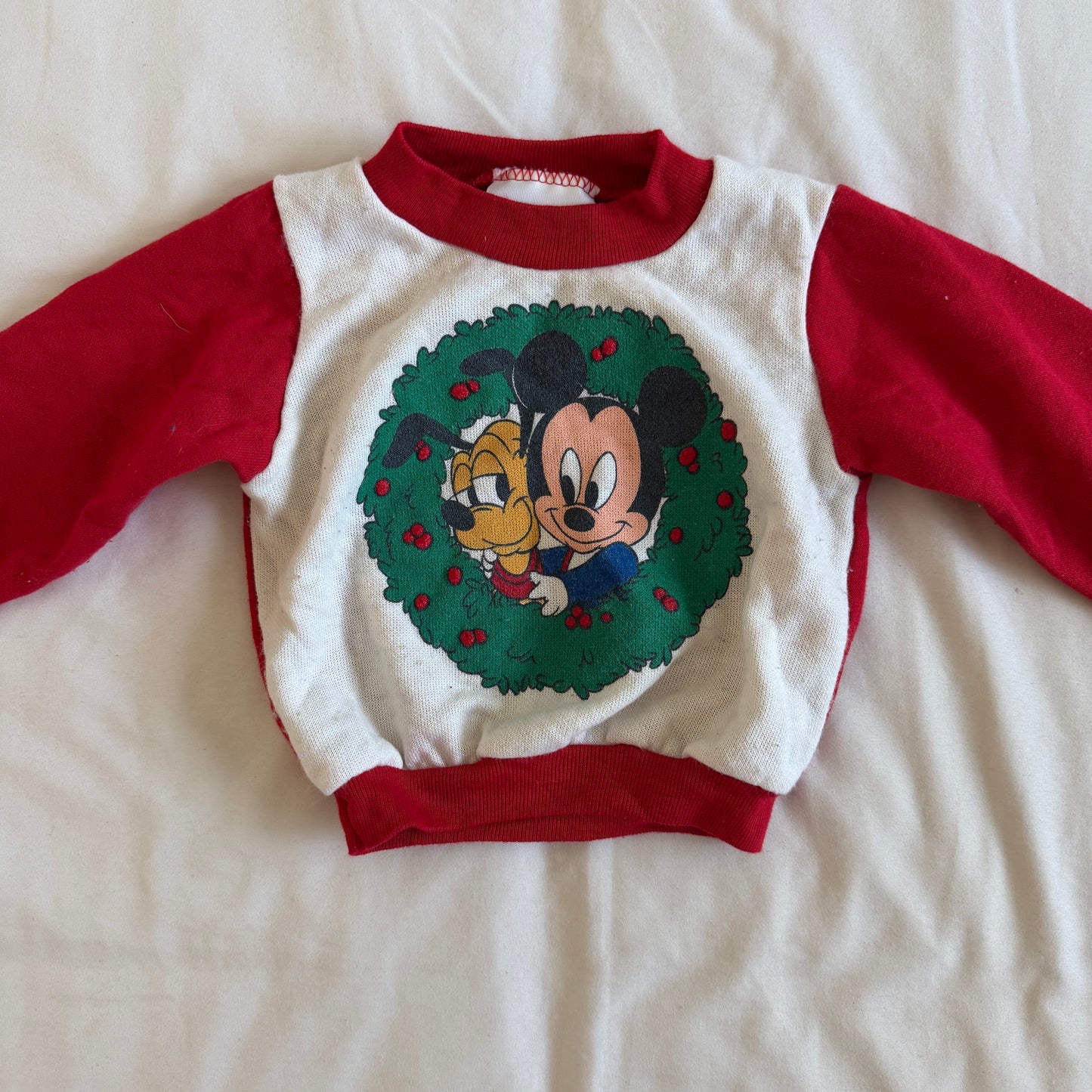 Vintage Mickey Holiday Sweater (6-12m)