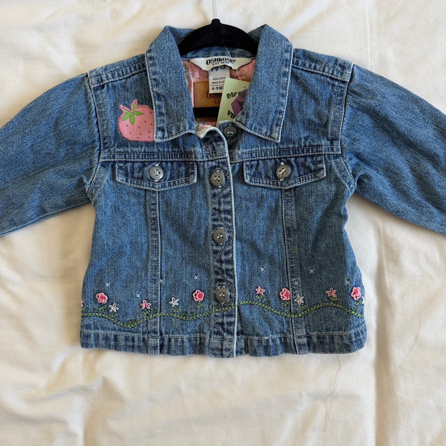 Strawberry Shortcake Flower Jacket (6-9m)