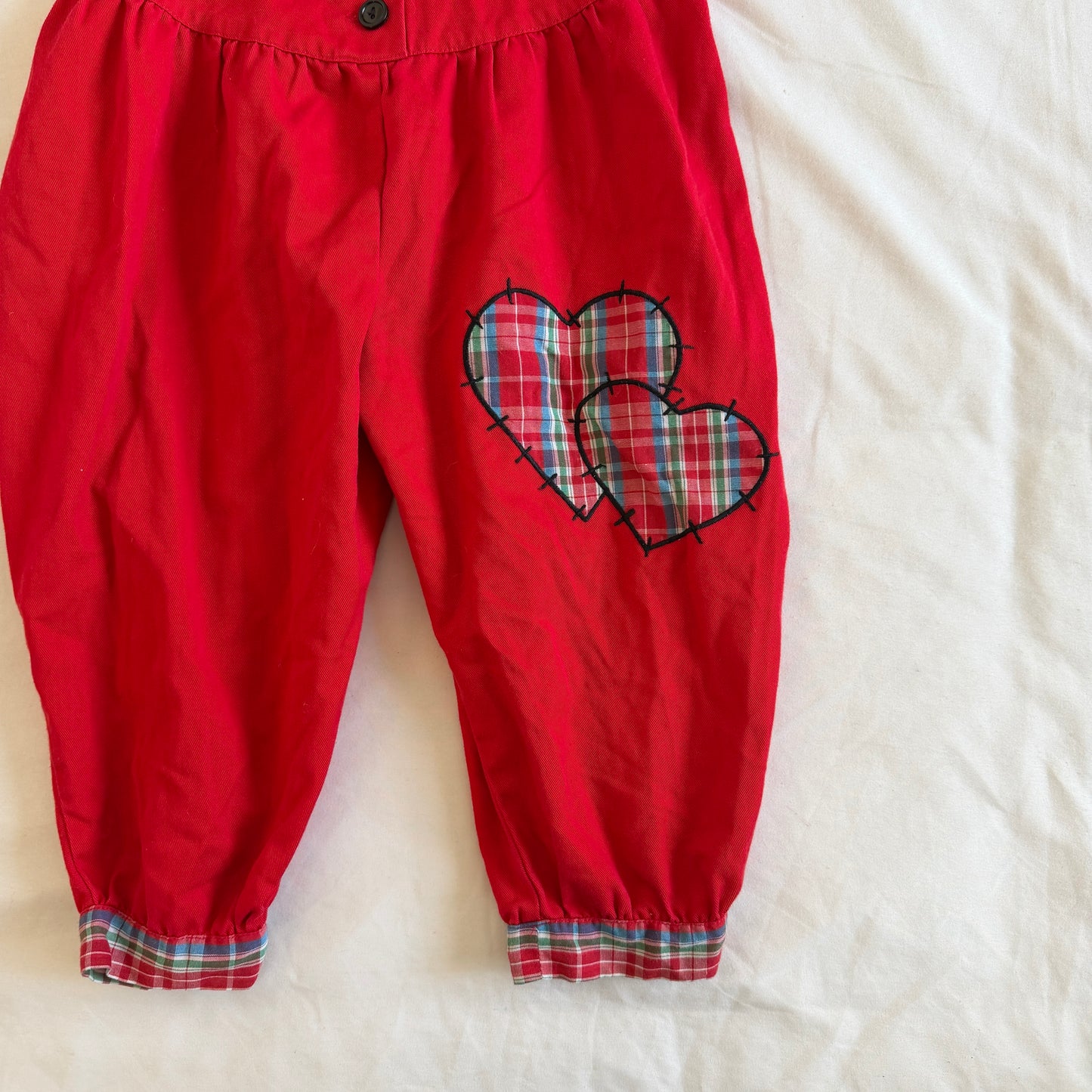 Red Heart Jumpsuit (2T)