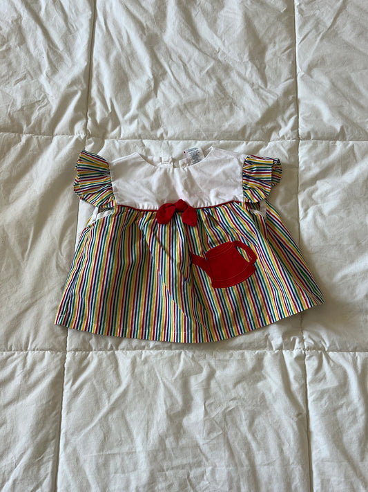 Rainbow Stripped Garden Dress (3/6mo)