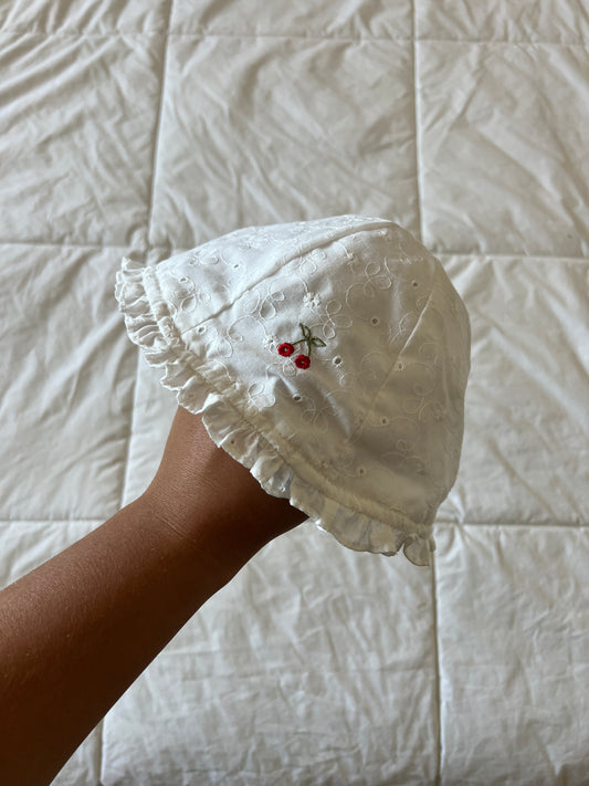 White Cherry Hat (Nb-12mo)