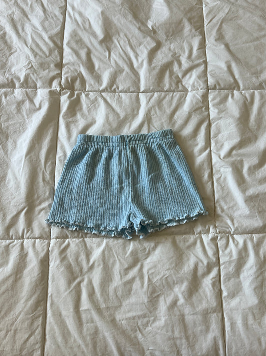 Blue Pointelle Shorts (12mo)