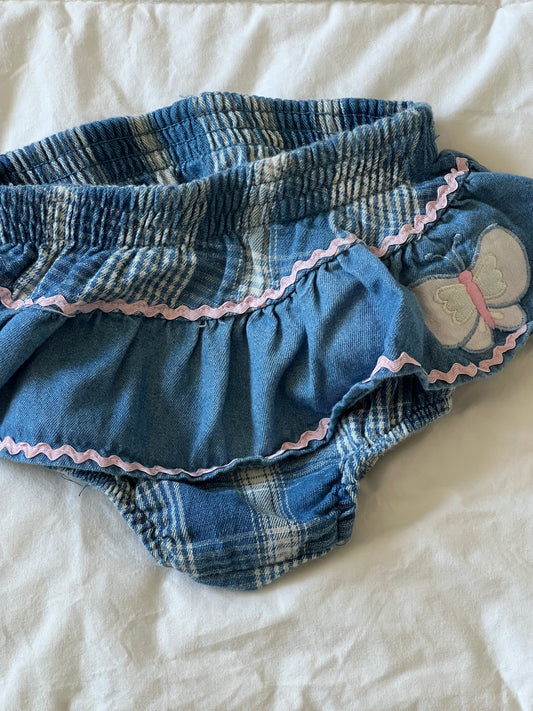 Denim Butterfly Bloomers (12mo)