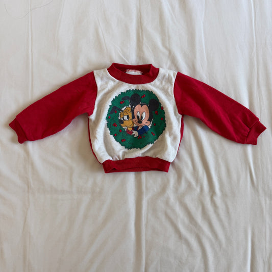 Vintage Mickey Holiday Sweater (6-12m)