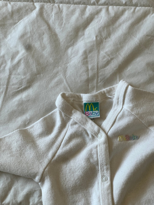 White McBaby Onesie (3-9mo)