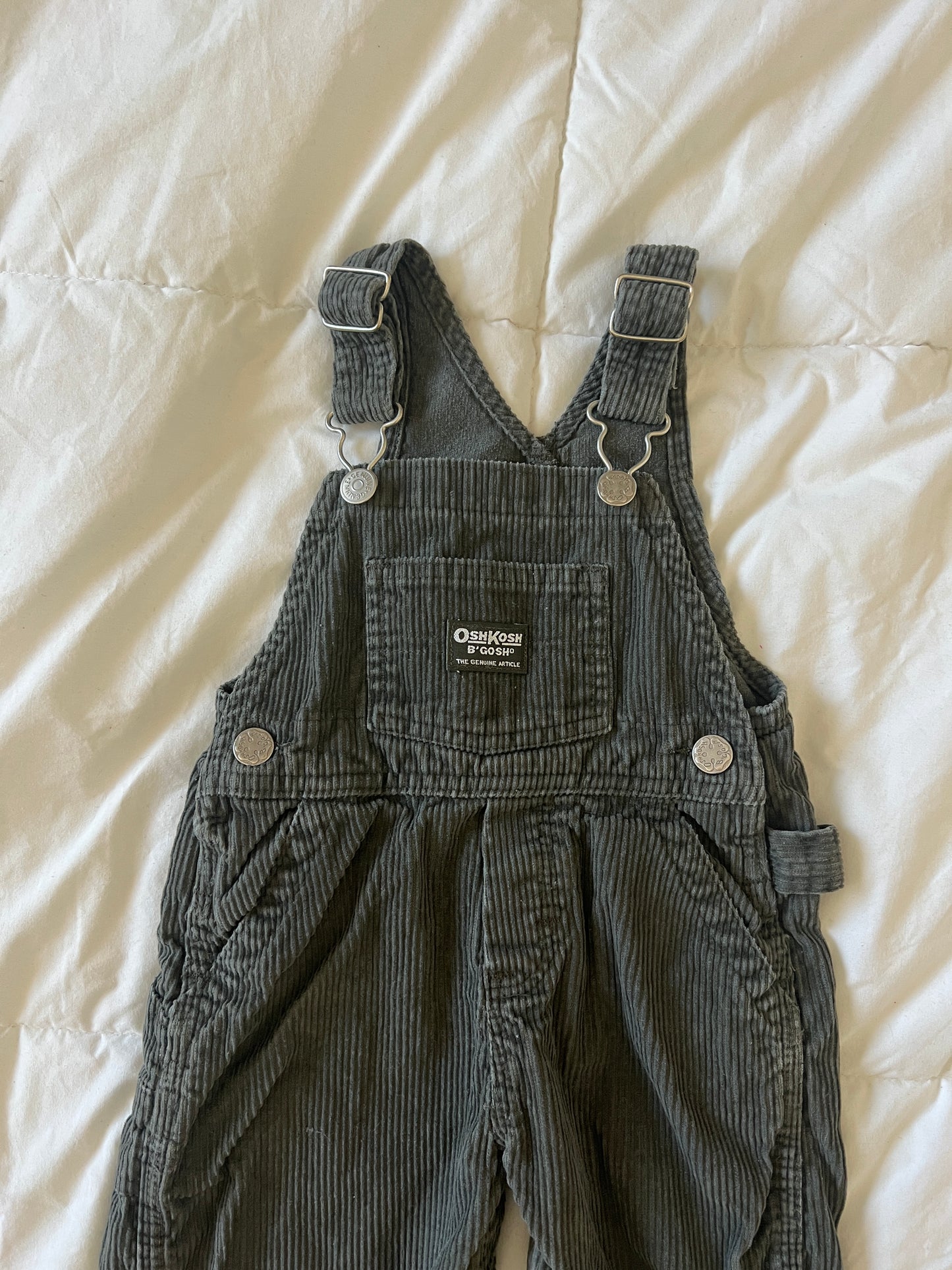 Olive Corduroy Oshkosh Overalls (24 mo)