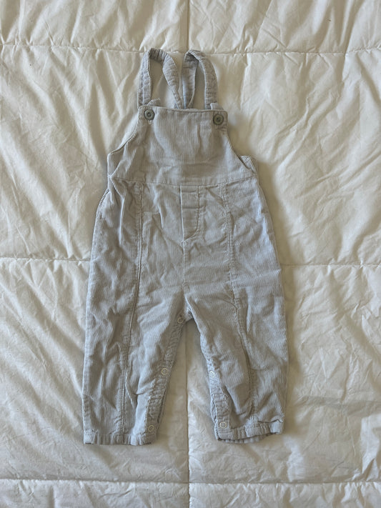 Vintage Off-White Corduroy Overalls (18 mo)