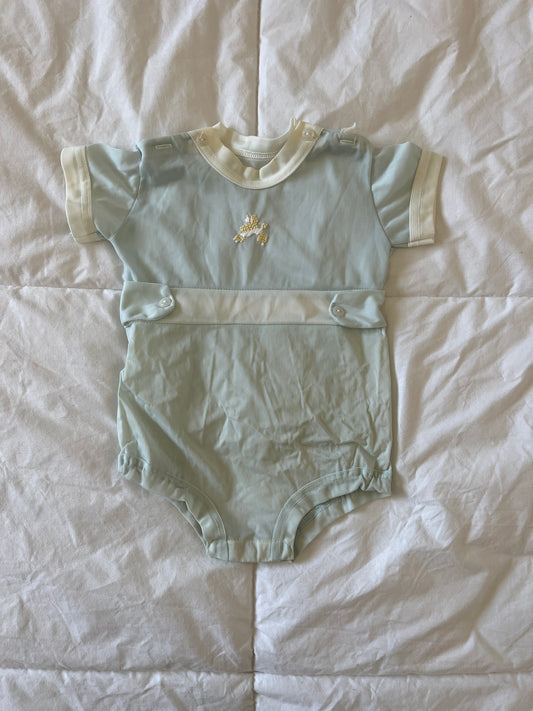 Vintage Baby Blue Onesie (0-6 mo)