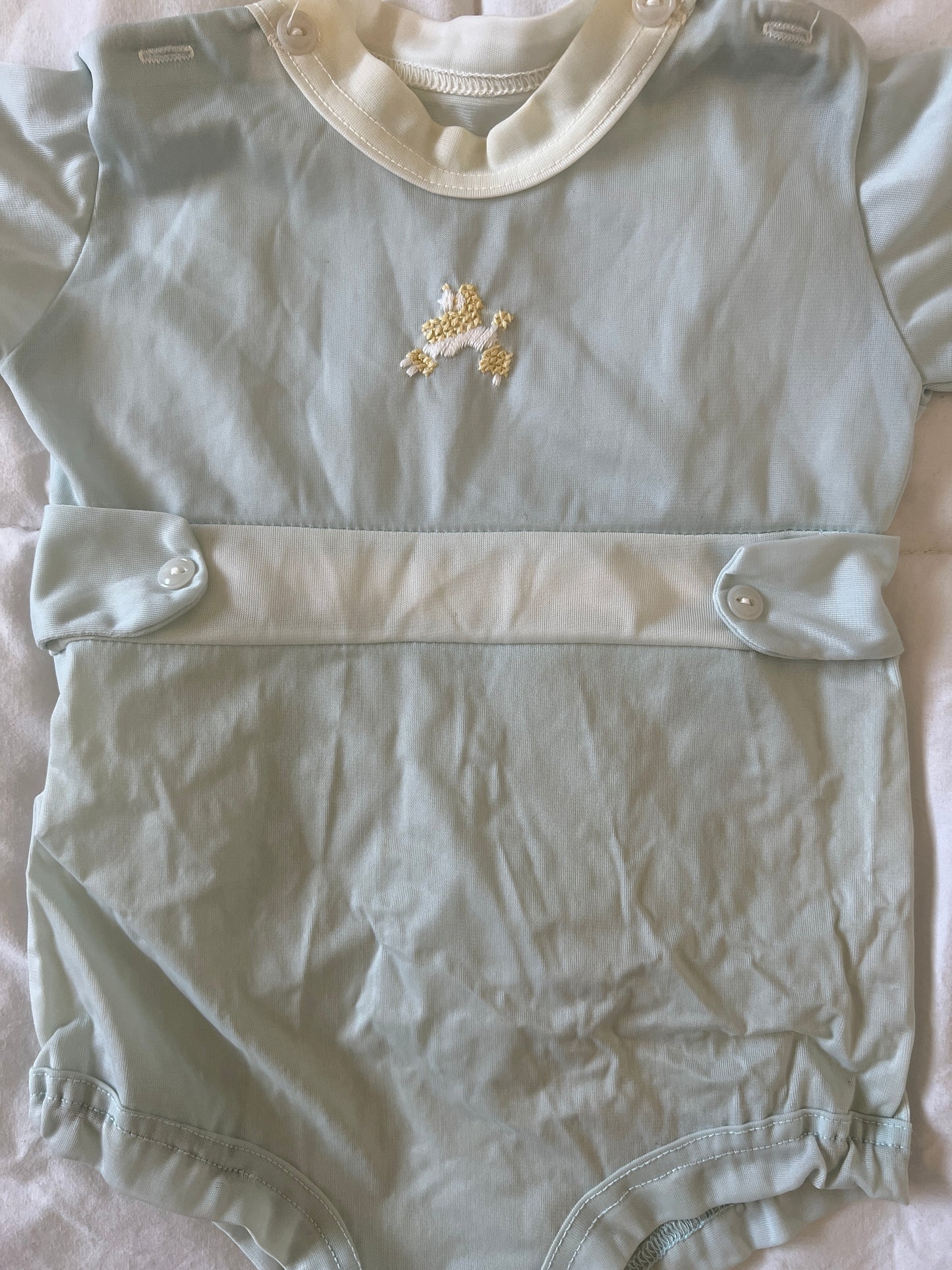 Vintage Baby Blue Onesie (0-6 mo)