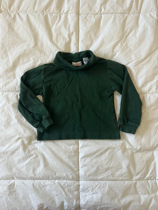 Green Vintage Turtle Neck 100% Cotton (4T)