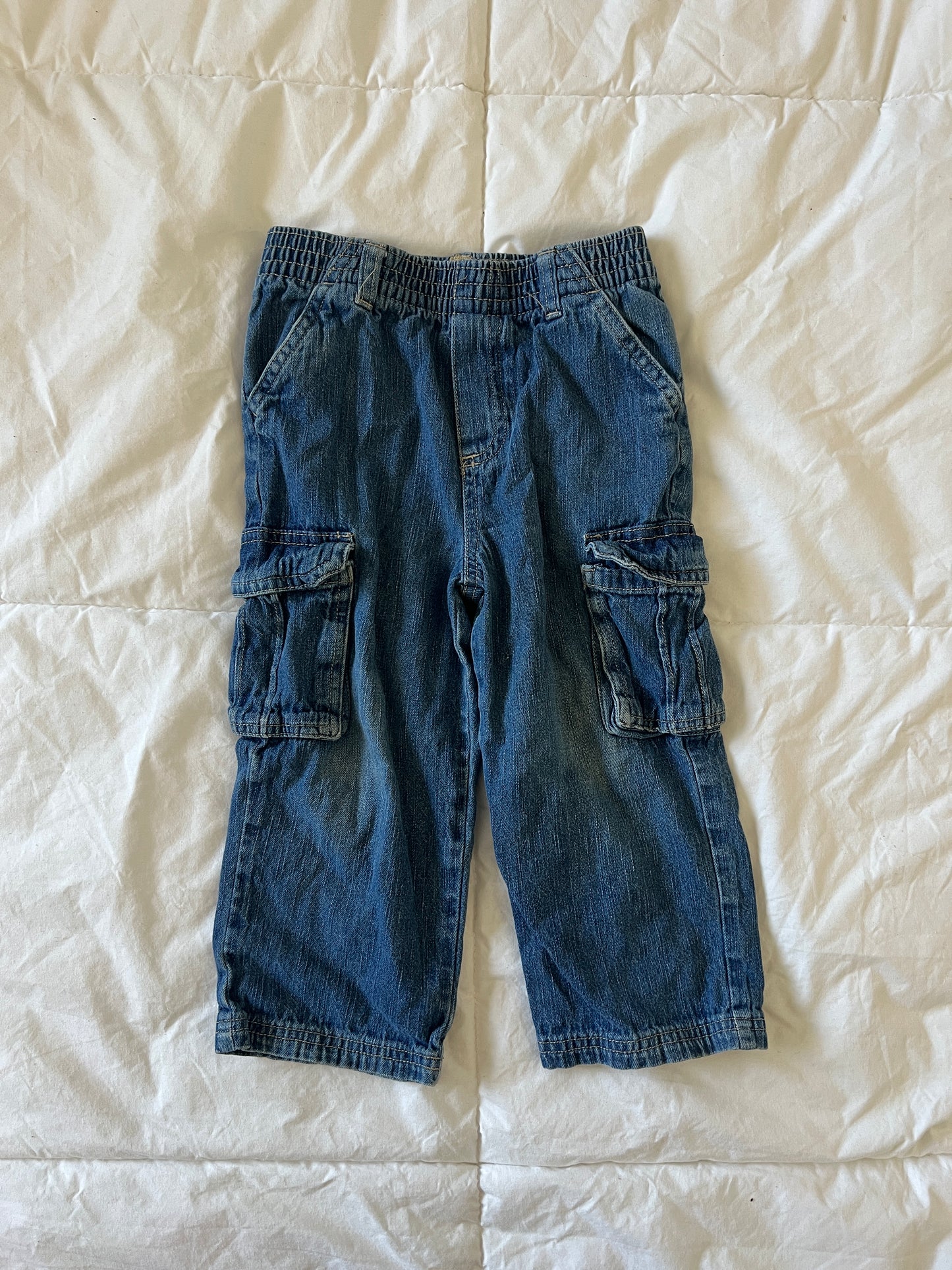 Denim Cargo Jeans (3T)