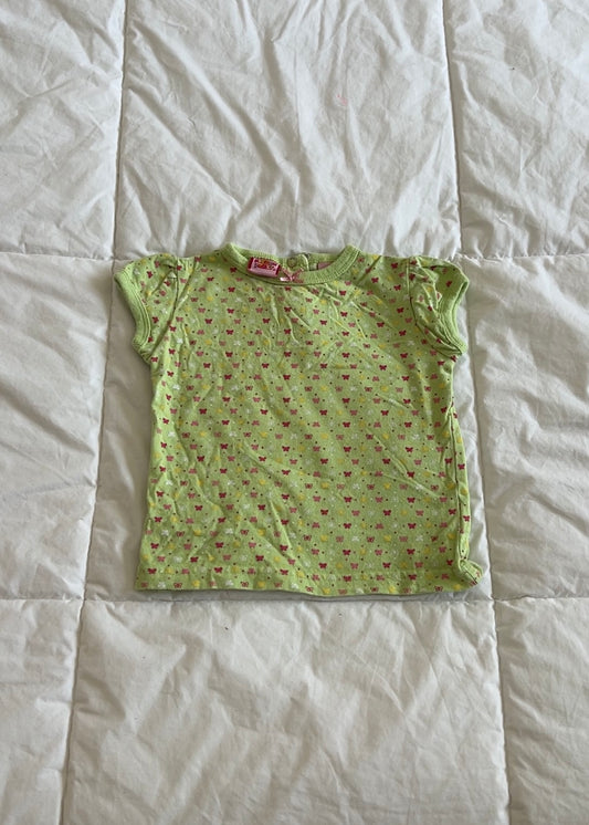 Green Y2k Butterfly Shirt (3T)
