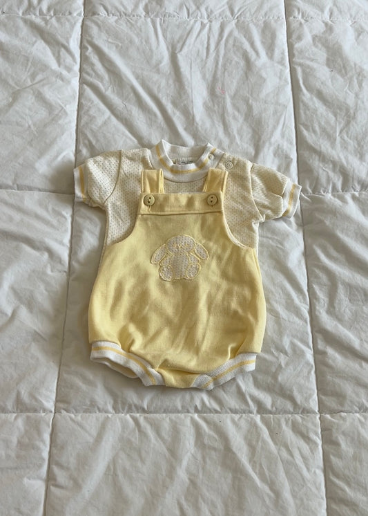 Vintage Yellow Bunny Set (Newborn)