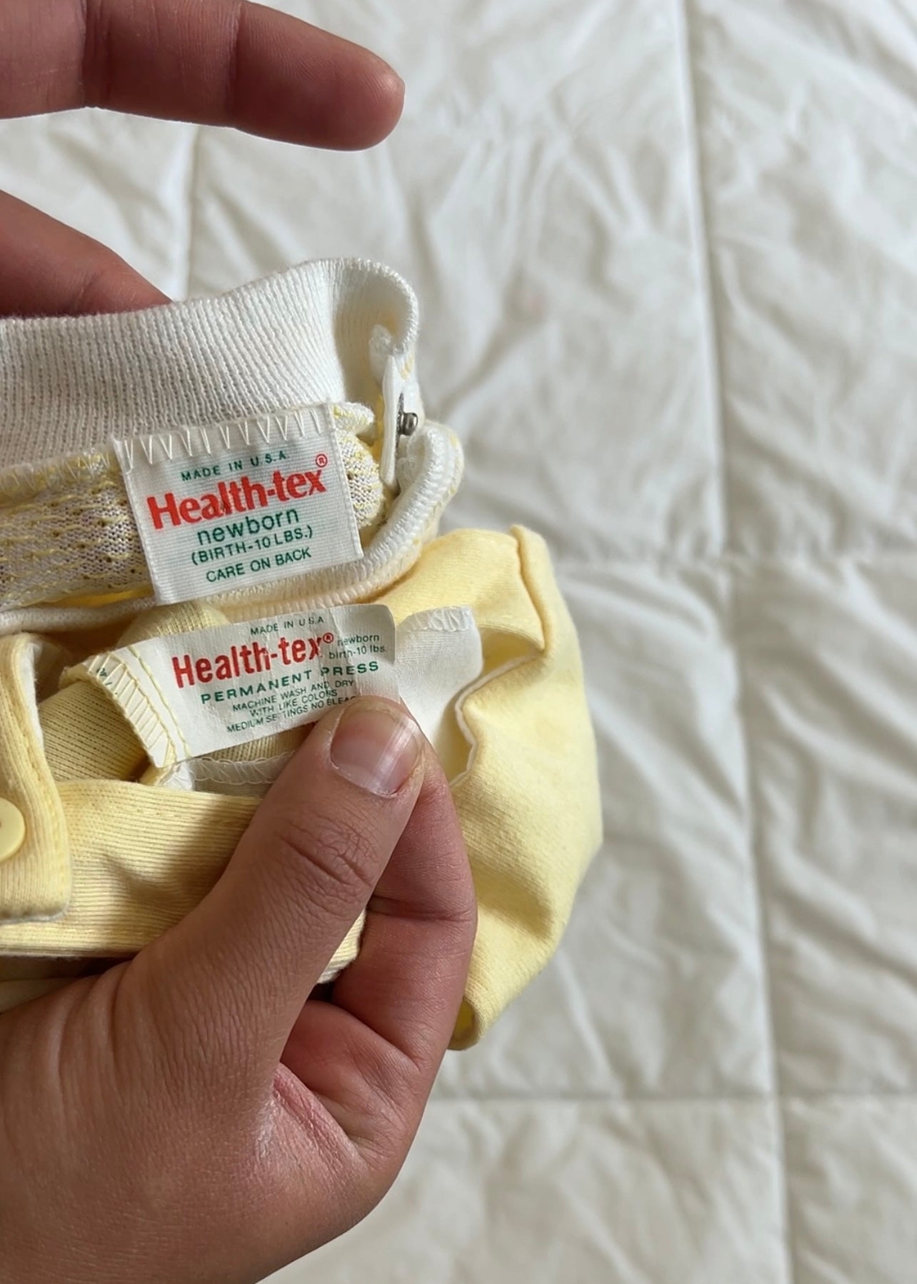 Vintage Yellow Bunny Set (Newborn)
