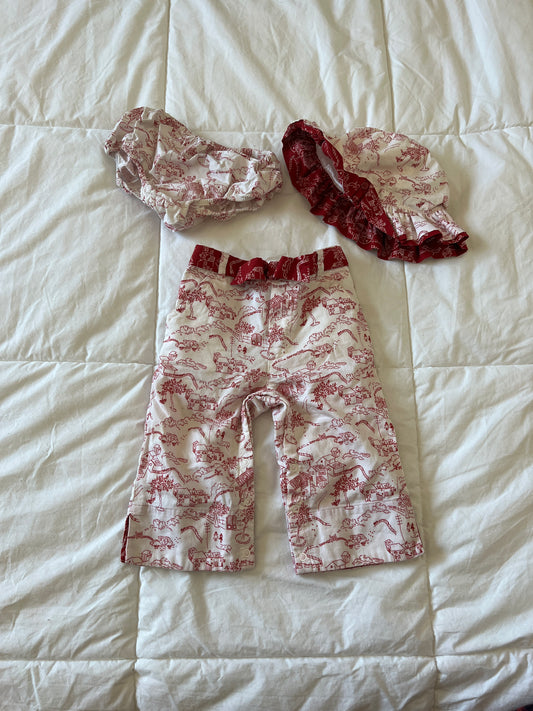 White and Red 3 Piece Set (12 months)