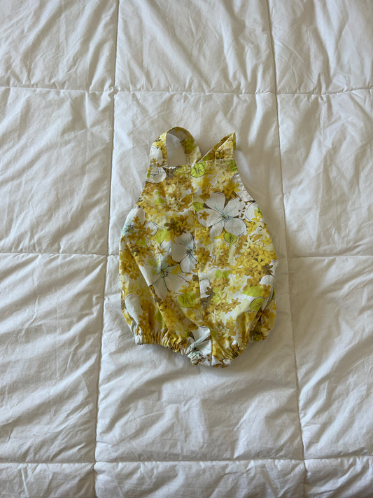 Yellow Floral Onesie (12 mo)