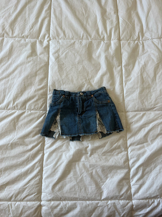 Guess Baby Denim White Lace Skort (18 mo)