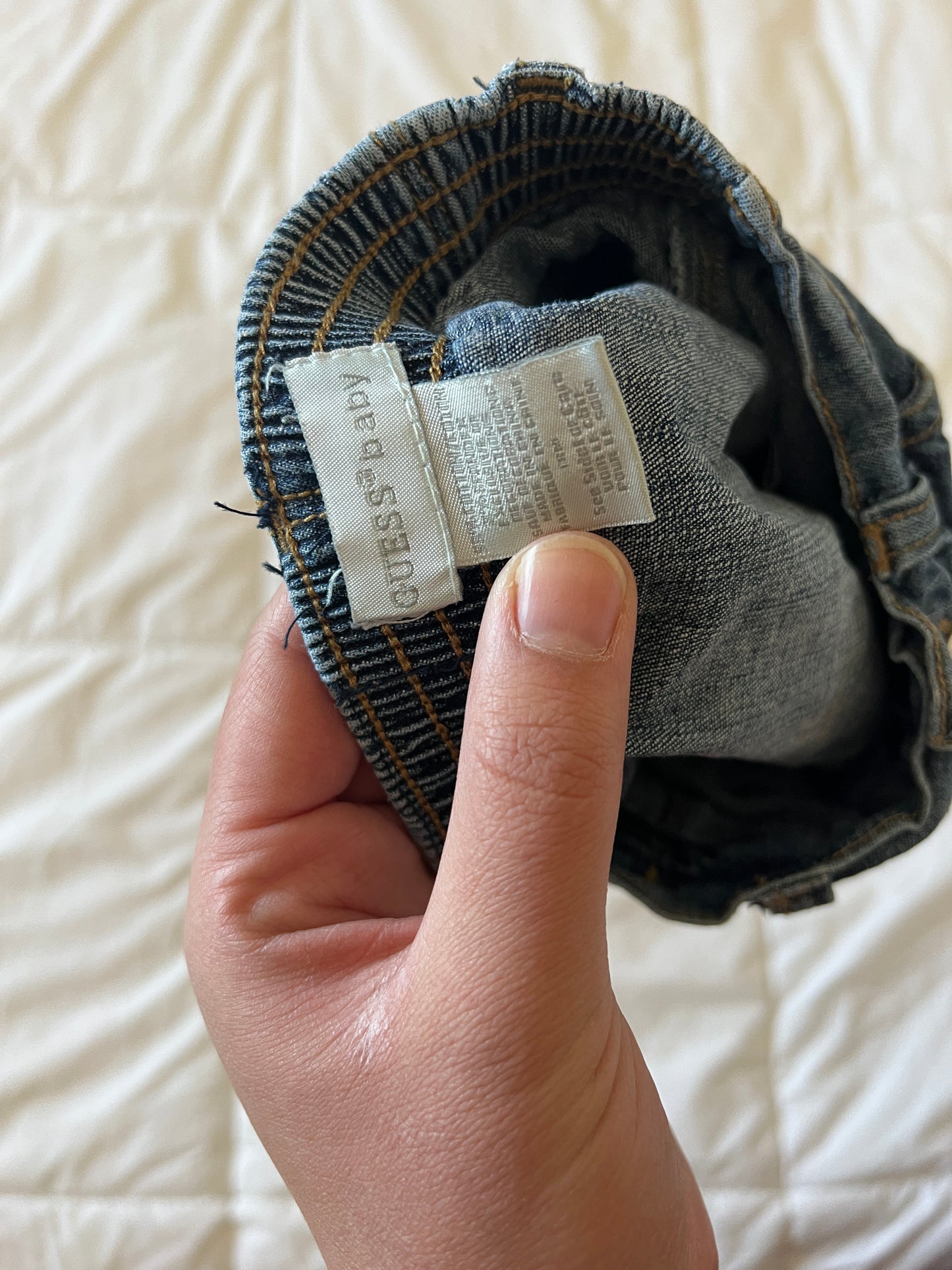 Guess Baby Denim White Lace Skort (18 mo)