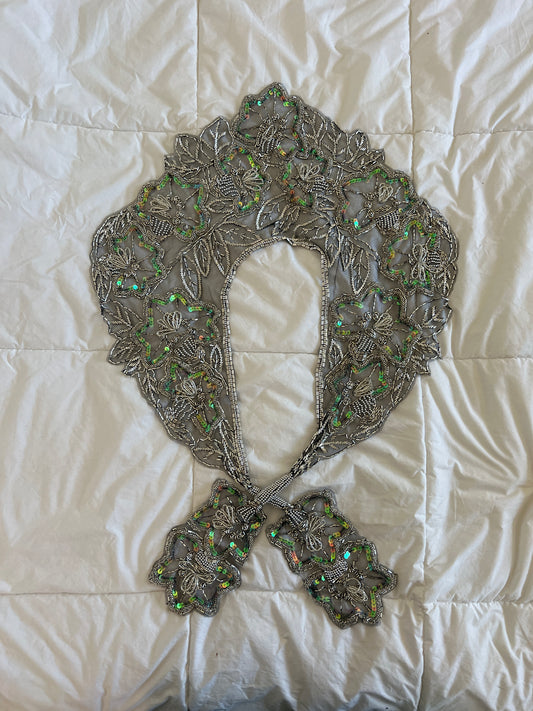 Mesh sequin beaded shawl (one size)