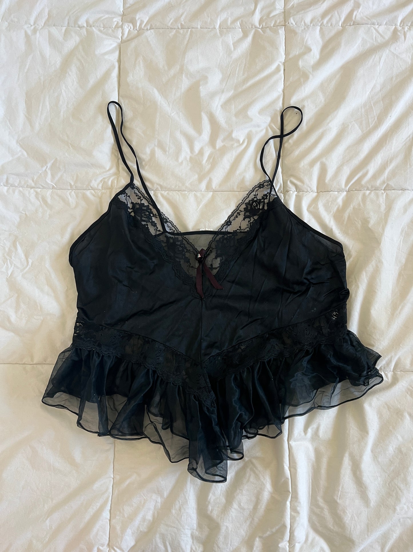 Black Lace Lingerie Top (XXL-2XL)