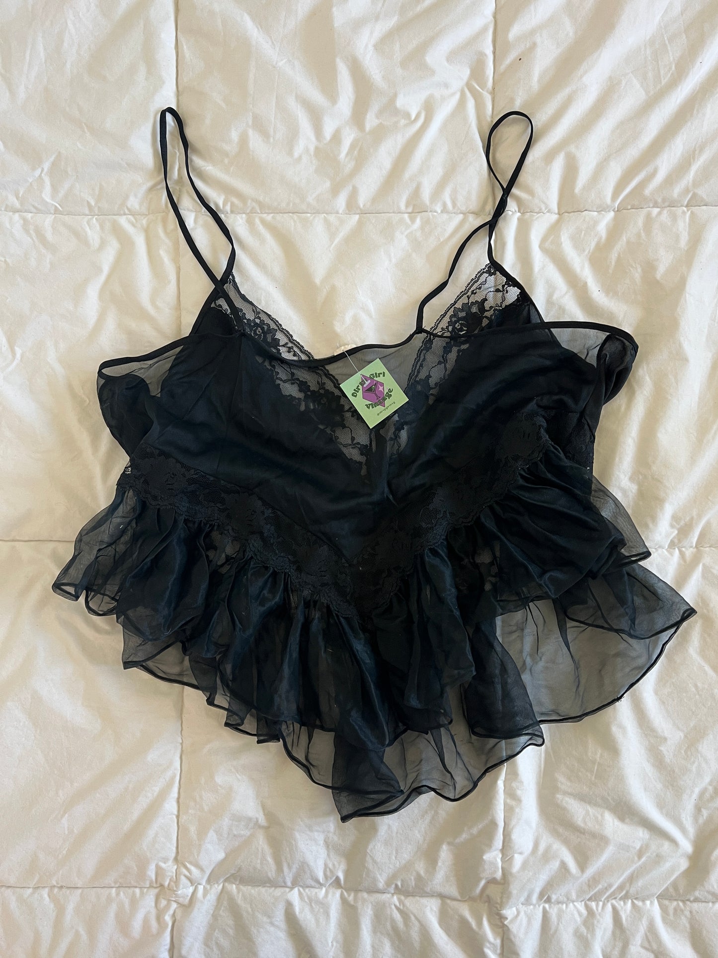 Black Lace Lingerie Top (XXL-2XL)