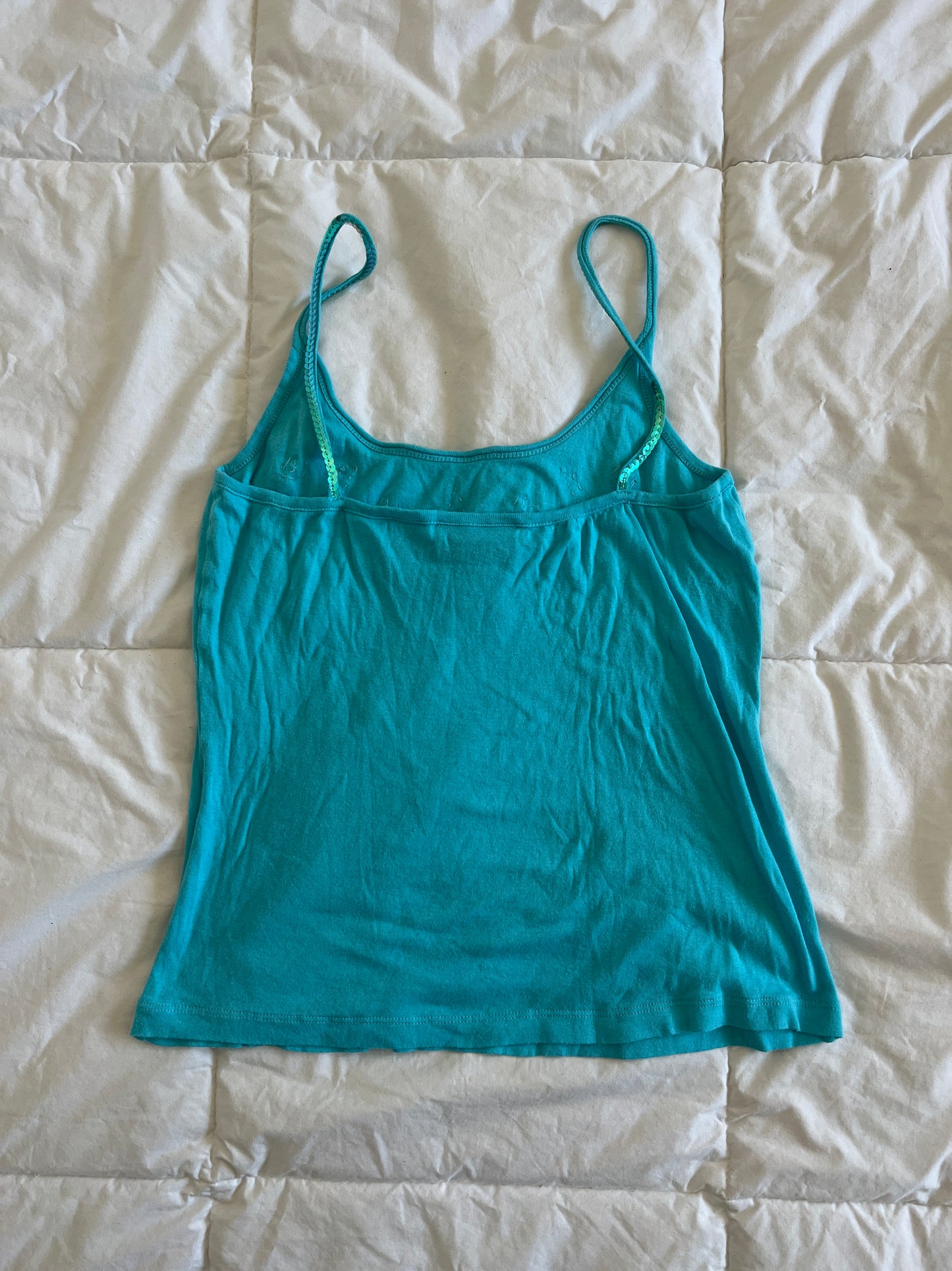 Y2k Blue Sequin Tank (m)