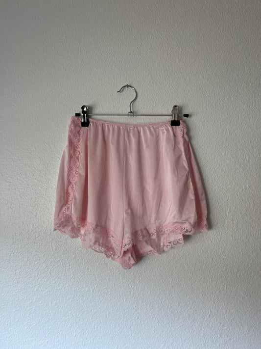 Vintage Pink Lingerie Shorts (xs-m)
