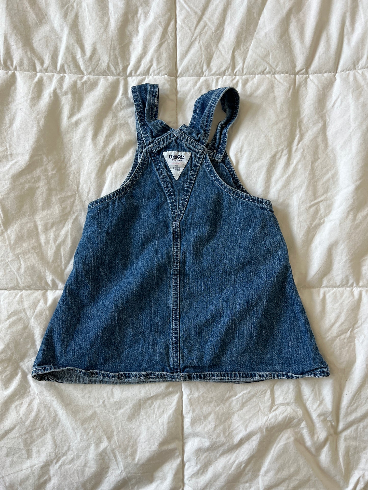 Denim Flower Baby Dress (24mo)