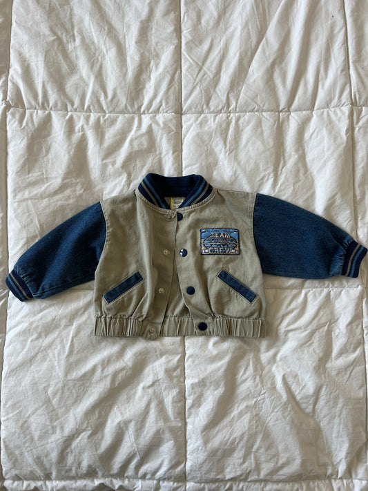 Two-Toned Varsity Style Jacket (12 months)