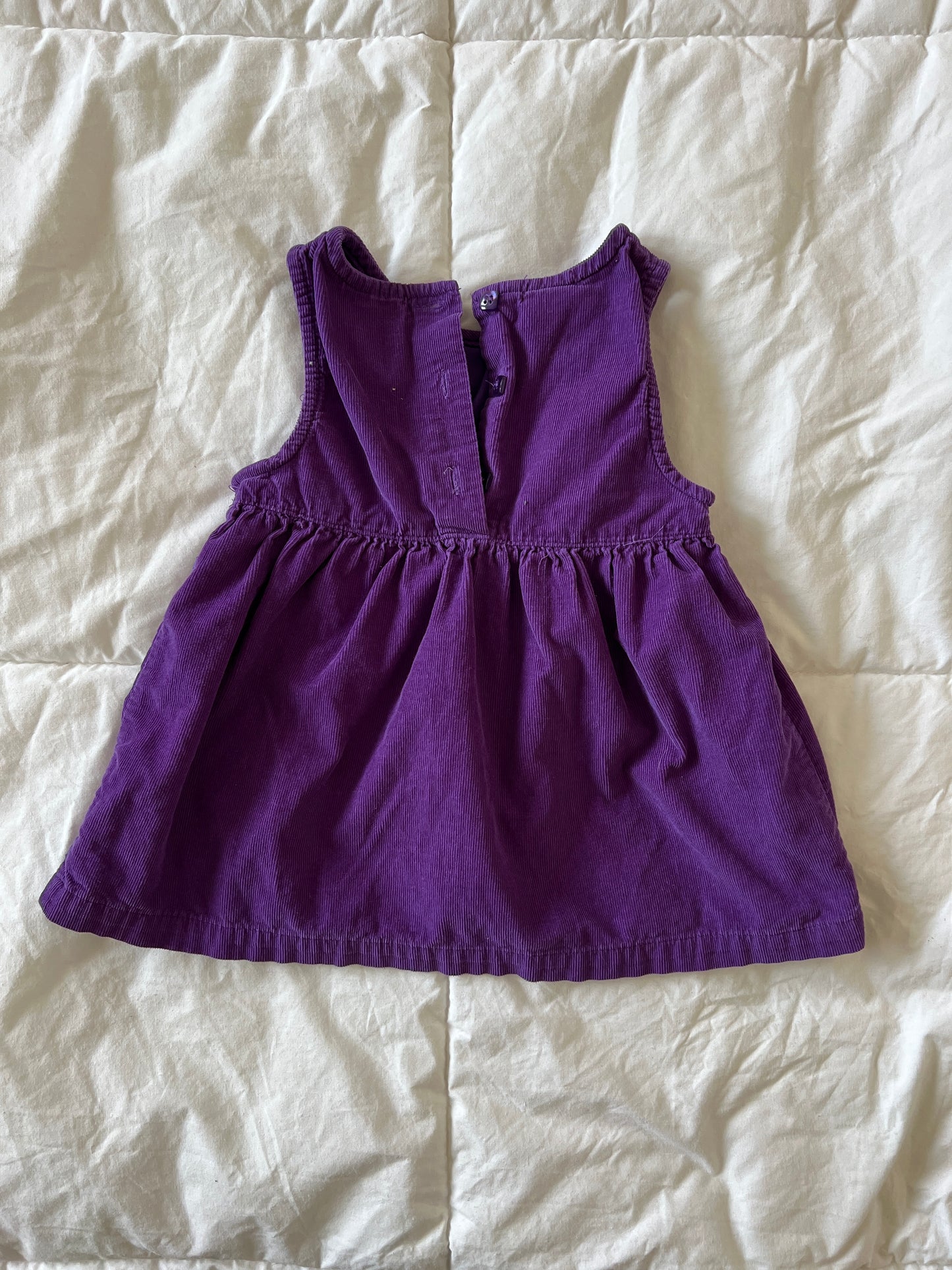 Purple Flower Baby Dress (18mo)