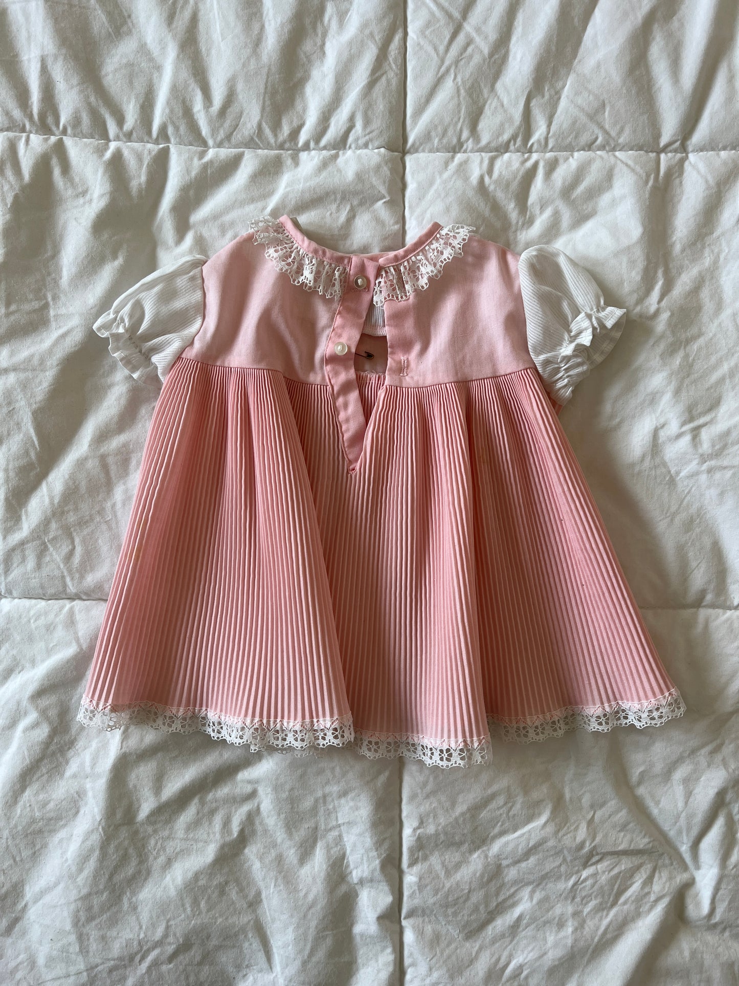 Pink Vintage Babydoll Dress (12mo)